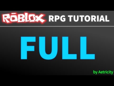 Roblox Rpg Tutorial Full Youtube