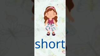 تعلم الصفات باللغة الإنجليزية للأطفال shorts 