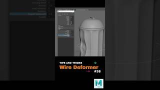 Mastering Wire Deformers in Maya | Mind-Blowing 3D Deformations! #shorts #howto