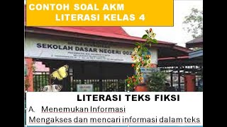 SOAL LATIHAN AKM LITERASI TEKS FIKSI KELAS 4 2021/PART 1 SOAL LATIHAN AKM LITERASI TEKS FIKSI KELAS 4 2021/PART 1