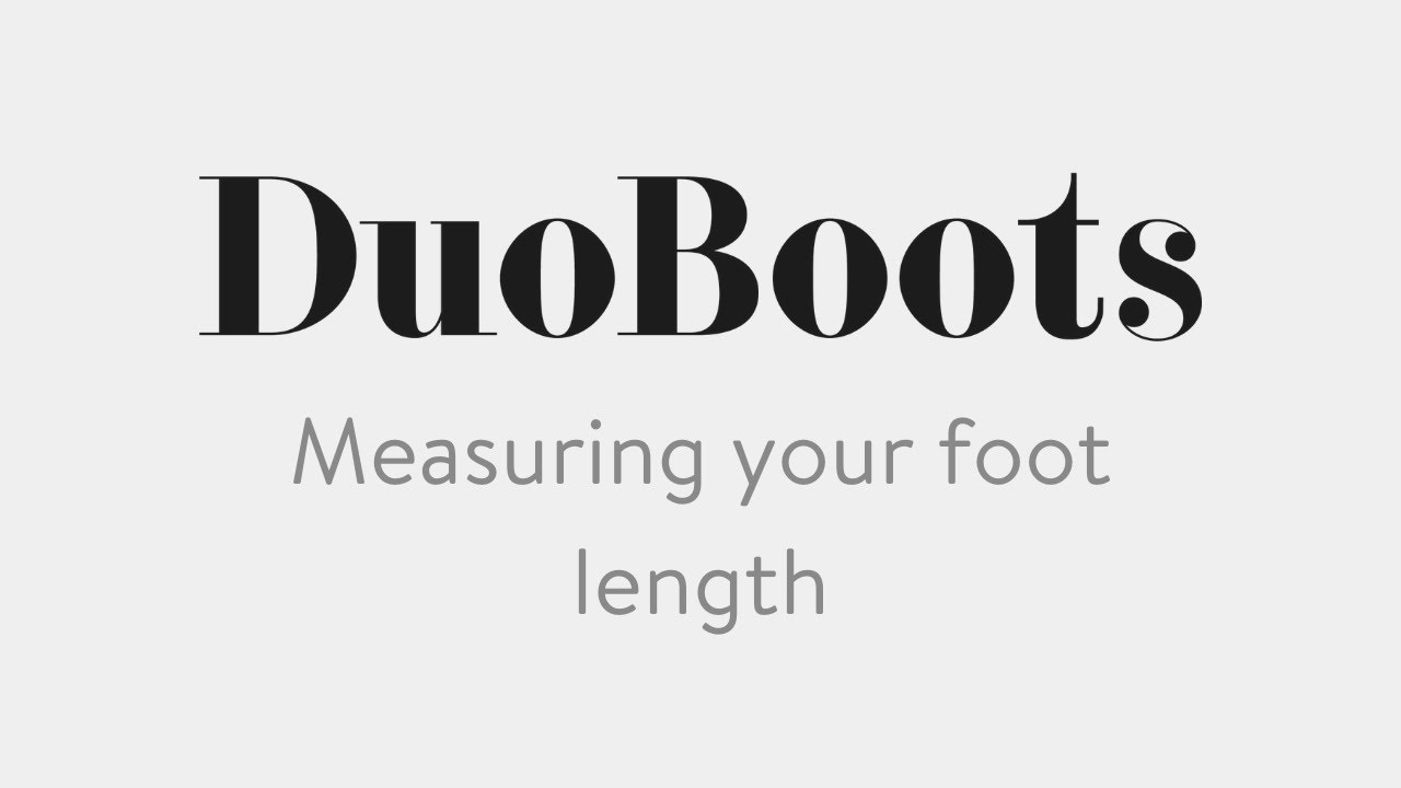 Measuring your foot length