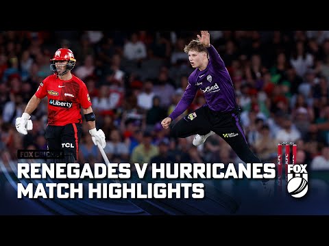 Melbourne Renegades vs Hobart Hurricanes - Match Highlights | 07/01/23 | FOX Cricket