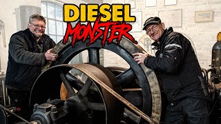 Wir starten das Diesel-Monster | Herforder Dieselmotor von 1933 | Andis Funktionspunk