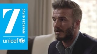 David Beckham talks about 7: The David Beckham UNICEF Fund