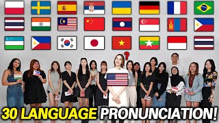 Word Pronunciation Differences Between 30 Country!! (Word Differences Compilation)