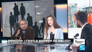 Intervención sobre &quot;Suicidio epidemia mundial&quot; | Televisión France 24 | Karen Bujes