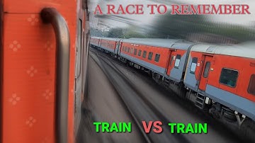 AN EPIC PARALLEL ACTION: BHUBANESWAR RAJDHANI PARALLELY RACES WITH PASCHIM EXPRESS