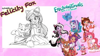 coloring Felicity Fox from Enchantimals/How to color Fox#coloring video#fun with coloring