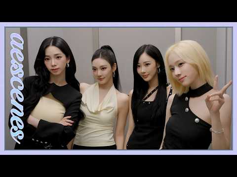 [ae:scenes] 스타를 따라와~🌟 | 에스파 KB국민은행 비하인드 (에스파 KB국민은행 뒤)