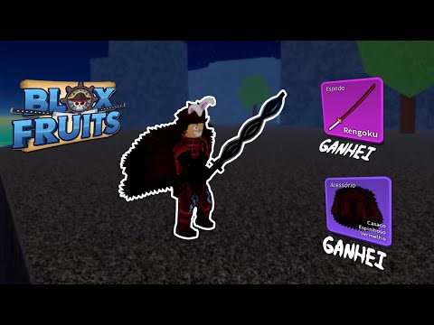 Peguei a Espada Rengoku e Casaco Espinhoso Vermelho - DO 1 AO 2450 NO BLOX FRUITS (ROBLOX) #EP38