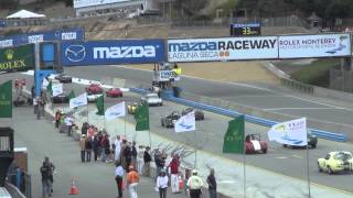 Mazda Laguna Seca Raceway 1955-1962 GT cars race start