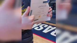 Indiana Fever surprise Caitlin Clark with 'certificate of graduation'