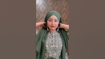 Hijab Tutorial || My easy hijab tutorial#muslimah#hijab #hijabtutorial #easyhijabtutorial #2minhijab