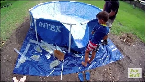 Set-Up Assembly & Review of INTEX Metal Frame Swimming Pool