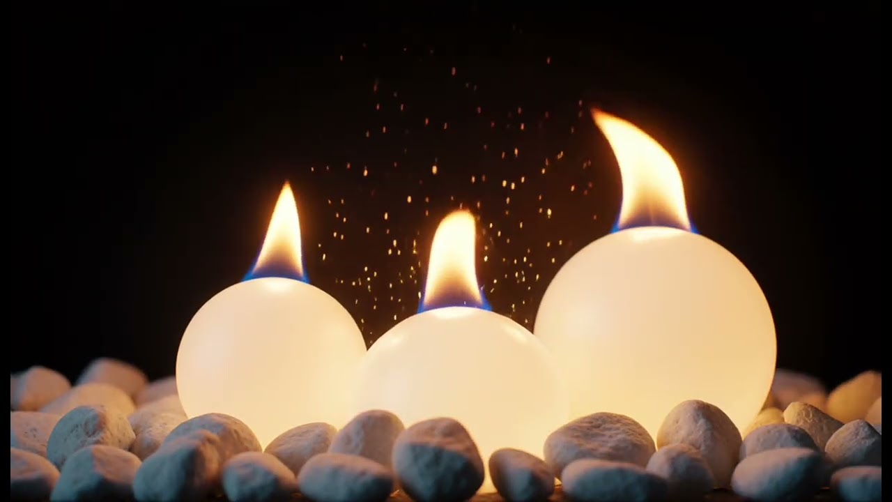 🔥 Crackling Fireplace 4K Cozy HD Yule – Dark Screen Winter Ambience for Sleep & Relaxation