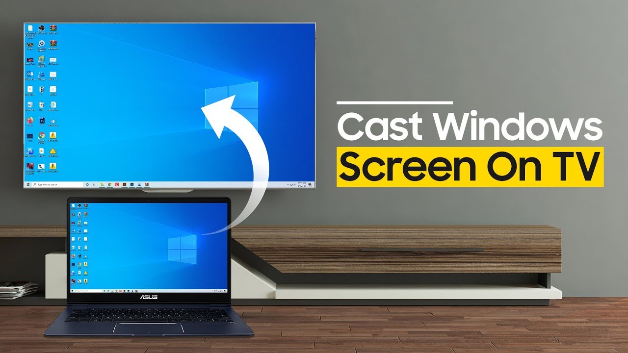 server leder shilling How to Cast Your PC to TV | How to Cast Computer to TV | Screen Mirror Your  Windows 10 to Smart TV - YouTube