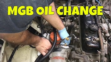How to change oil in1974.5 MG MGB, Oil Filter Replacement, 1st Oil Change in 25+ Years