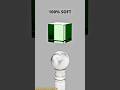 0% vs 100% Softness: The Ultimate Jelly Cube Simulation Challenge #shorts #blender