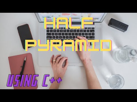 pattern program ||  Half pyramid in c++ || how make half pyramid in c++
