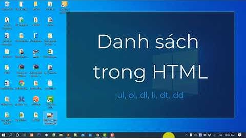Danh sách (List) trong HTML