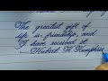 How to write neat handwriting l handwriting is like print l Calligraphy