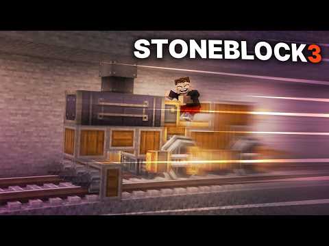 I Named It "STONEPIERCER" 🚂 - Minecraft Caveblock 3 | Part 5