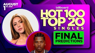 Final Predictions | Billboard Hot 100, Top 20 Singles | August 1st, 2026