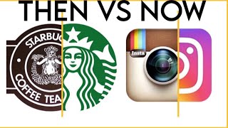 Famous logos tell us about the evolution of design #thenvsnow #logo #evolution #dinush 