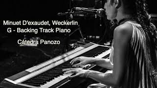 Minuet D'exaudet - Weckerlin - BackingTrack Piano - G (Sol Mayor) - Cátedra Panozo