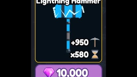 He bought the NEW LIGHTING HAMMER in MINING SIM 2
