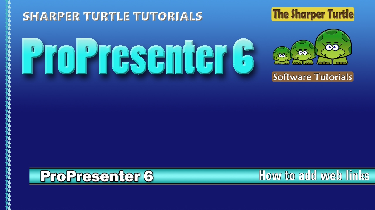 answers lyrics ProPresenter 6 - How to add web links