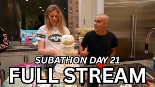 21 OCT - FAZE SUBATHON 2 DAY 21: Baking Handcuffed W/ QTCinderella! (PART 1)