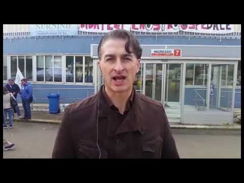 newspaper mockup NURSIND INFERMIERI INCATENATI ALL’OSPEDALE GRAVINA DI CALTAGIRONE