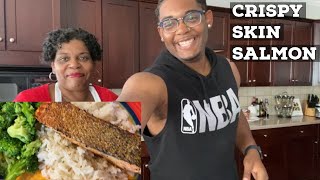 HOW TO MAKE CRISPY SKIN SALMON | Inspired by @gordonramsay and @hellskitchen | Chef and More