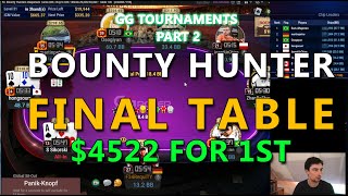 YET ANOTHER FINAL TABLE | $54 BOUNTY HUNTER on GG POKER | Part 2