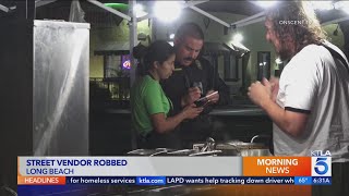 Thousands of dollars stolen at gunpoint from Long Beach taco vendor