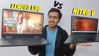 Acer Nitro V vs Lenovo Loq Gaming Laptop 🥵| RTX 4050 VS RTX 3050 | Which is the best? (2023)