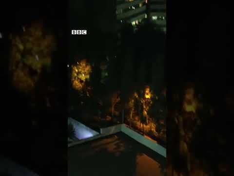 نقاط مختلف تهران در شامگاه ۳ مهر معترضان شعار می دهند ننگ ما ننگ ما رهبر الدنگ ما