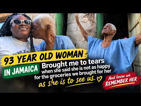 WE BROUGHT GROCERIES TO THIS 93-YEAR-OLD JAMAICAN WOMAN 😭❤️ | WE REMEMBER HER
