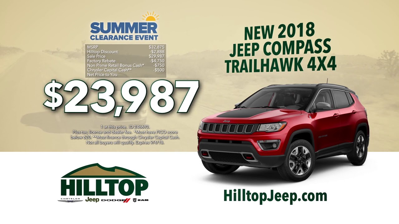 Hilltop Chrysler Jeep Dodge Ram | 2018 Jeep Compass Trailhawk 4x4