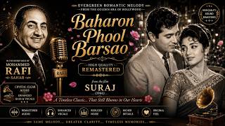 Baharon Phool Barsao Hi-Res Hq Remastered Audio Suraj 1966 Mohammed Rafi