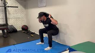 Wall sit hip hinge