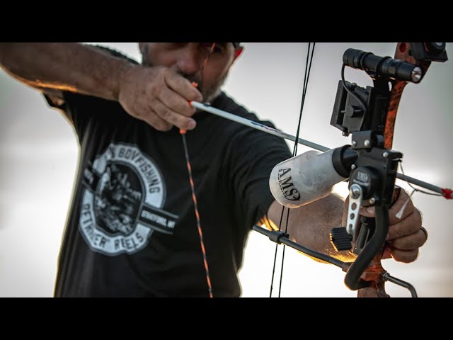 AMS Bowfishing Tying Line to the EverGlide Safety Slide 