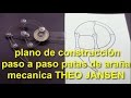 construcción araña robotica THEO JANSEN (1 parte) construction plane stepper mechanical spider