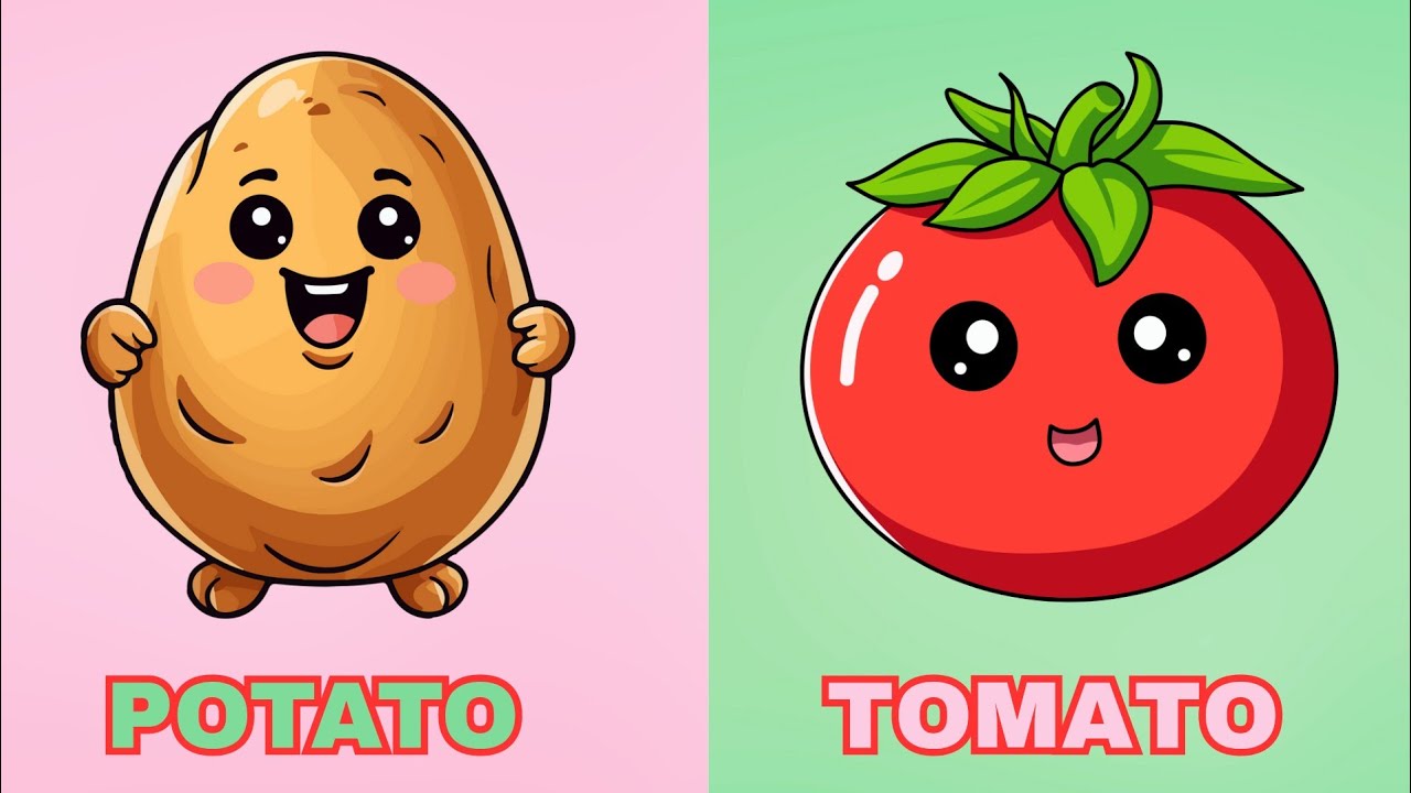 Vegetables Name Song for Kids | Learn Healthy Food Names for Preschoolers and Toddlers