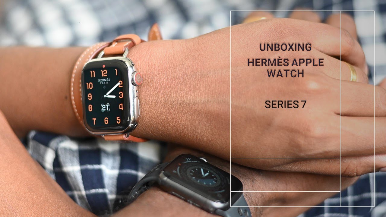 Apple Watch Hermès Series 7 Unboxing: 41mm stainless steel | Noir