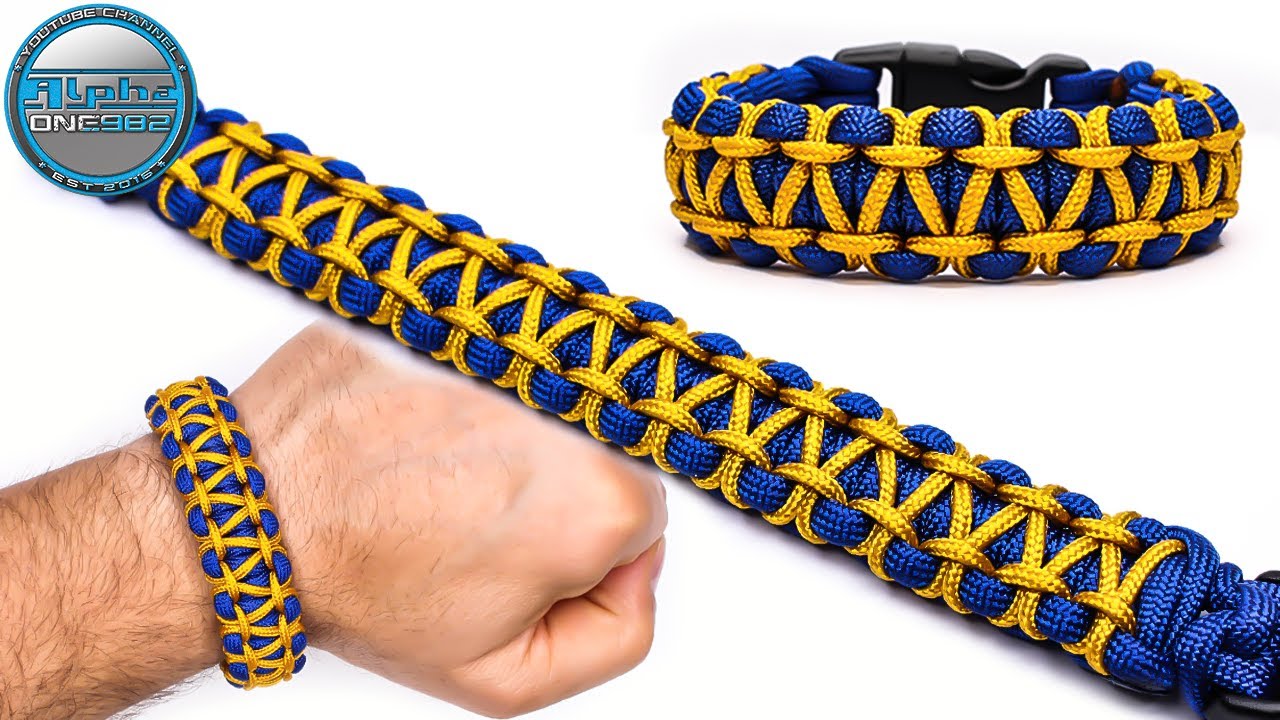 Barbed Wire Stitching Fishtail Paracord Bracelet Tutorial 