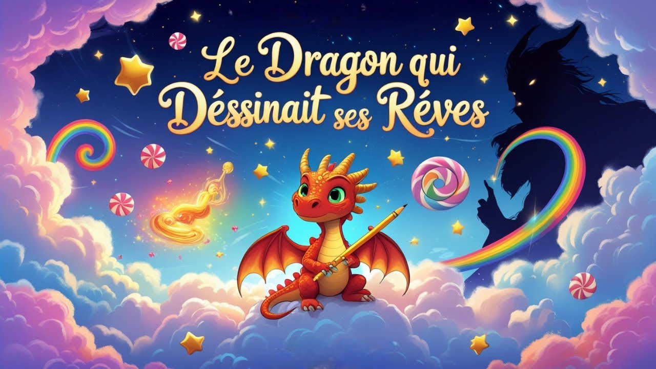 Le dragon qui dessinait ses rêves🐉 ️ Raconte-moi Une Histoire 📖🧚🏻‍♀️