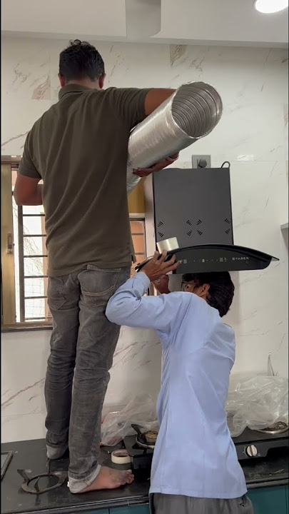 #Faber #kitchen #chimney #installation. Purchased at INR 18300, from #tata #Chroma