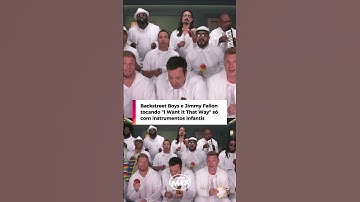 Backstreet Boys tocando o hit  "I Want It That Way" só com instrumentos infantis